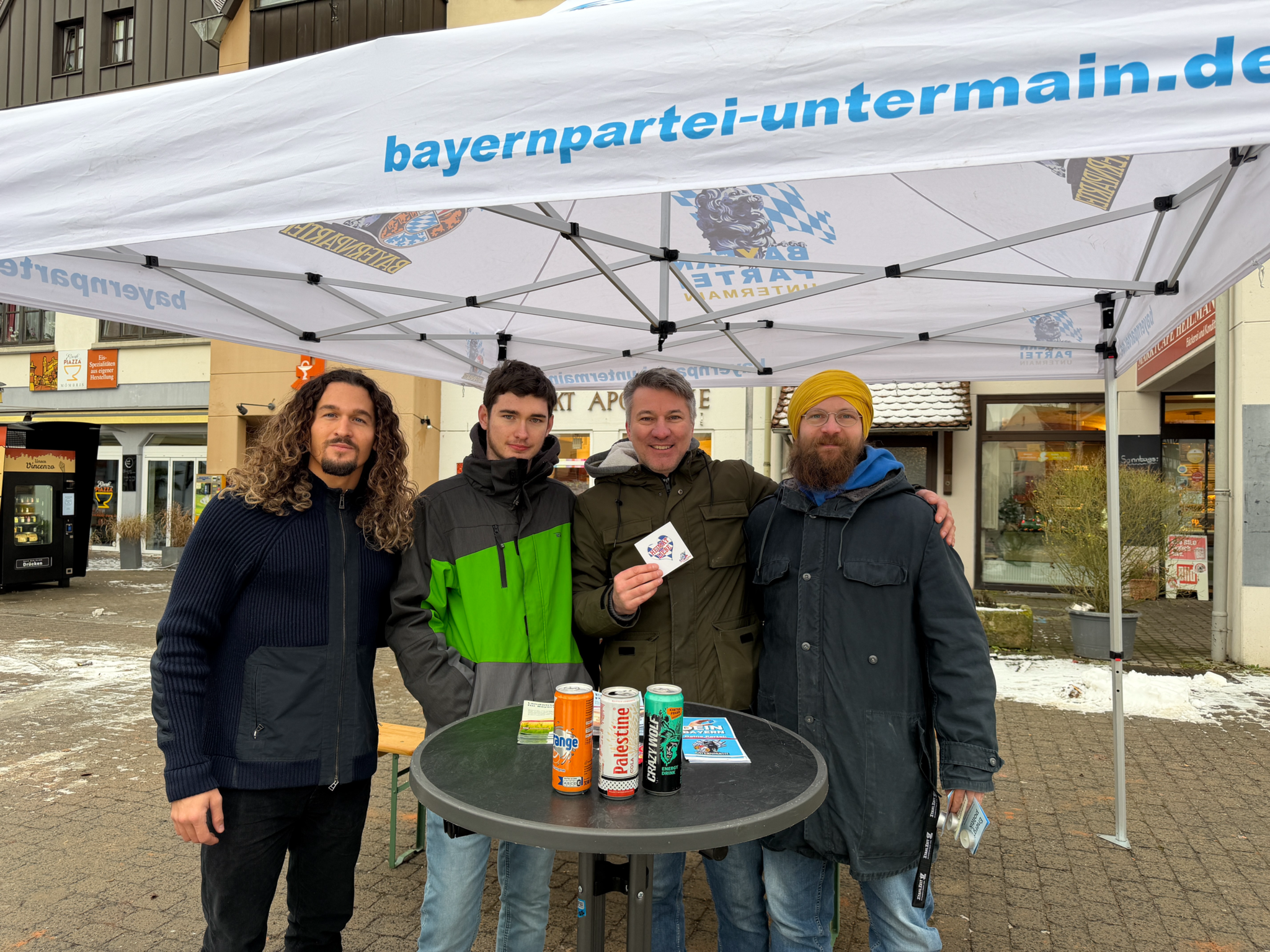 Erster Stand im neuen Jahr der Bayernpartei in Mömbris!