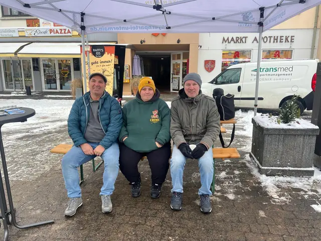 Schneeschippen mit der Bayernpartei in Mömbris!